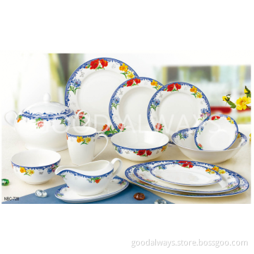 New bone china tableware with flower design